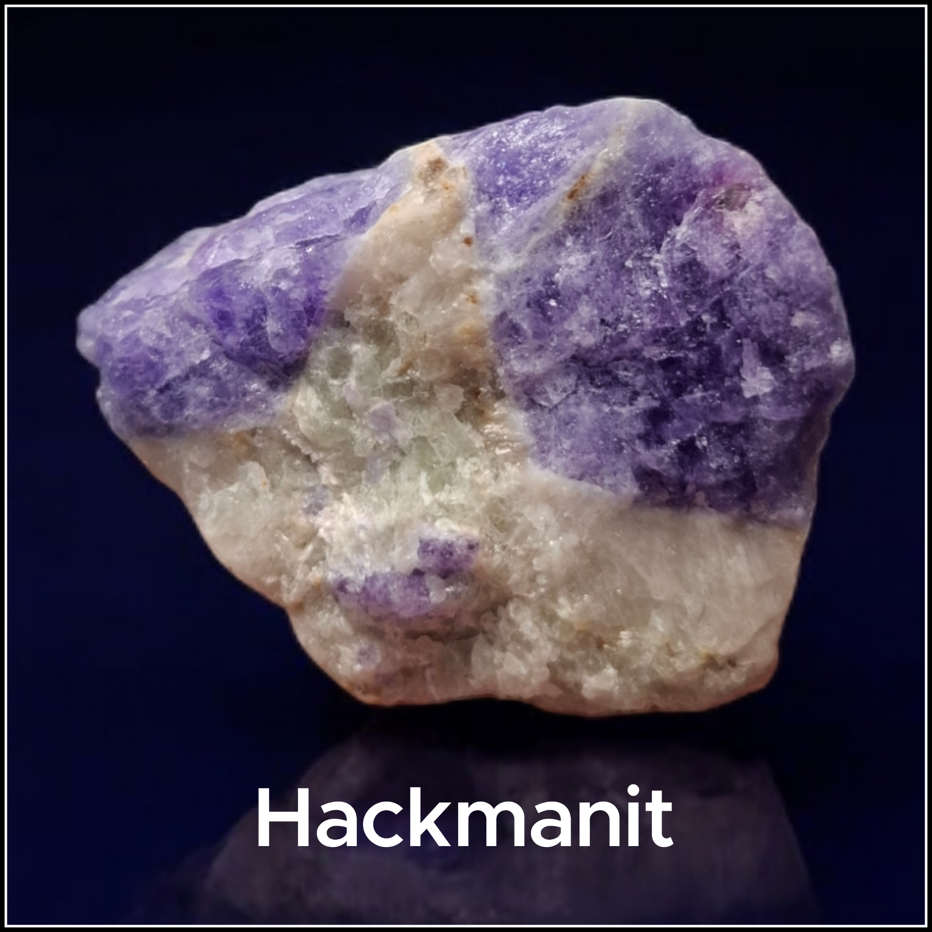 UV fluorescenční minerál hackmanit